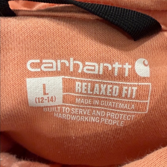 Carhartt Coral Casual Cozy Loungewear Workwear Activewear Hoodie in Size Large - Picture 4 of 9